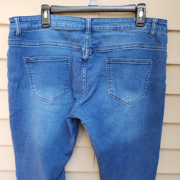 Bee & Ceci Blue Skinny Jeans Medium Wash Cotton Blend Stretch - Picture 8 of 12